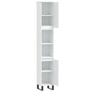 Weißer Badschrank 30x30x190 cm