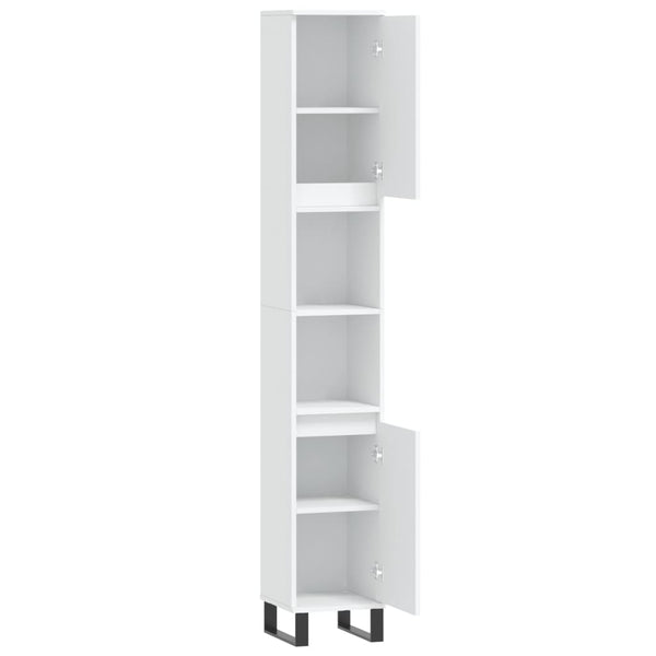 Weißer Badschrank 30x30x190 cm