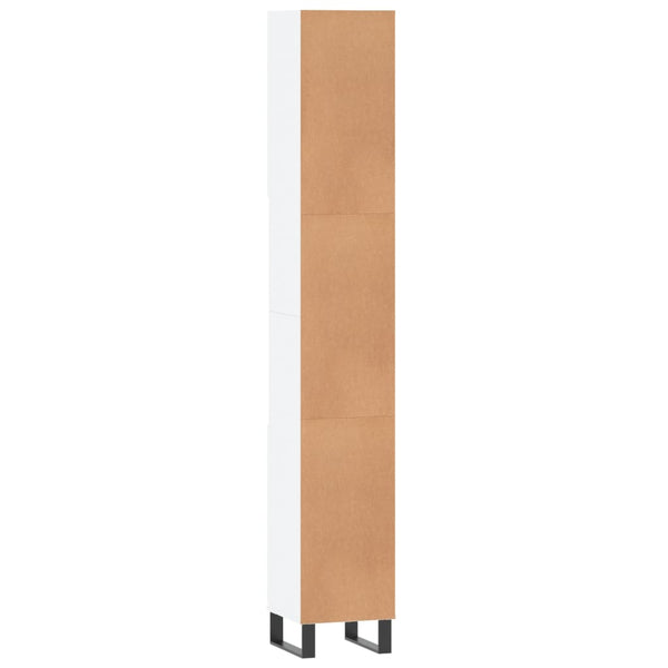 Weißer Badschrank 30x30x190 cm