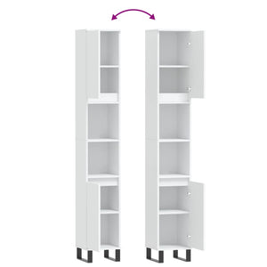 Weißer Badschrank 30x30x190 cm