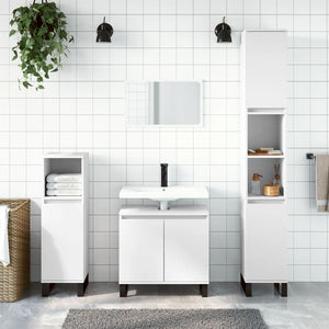 Weißer Badschrank 30x30x190 cm