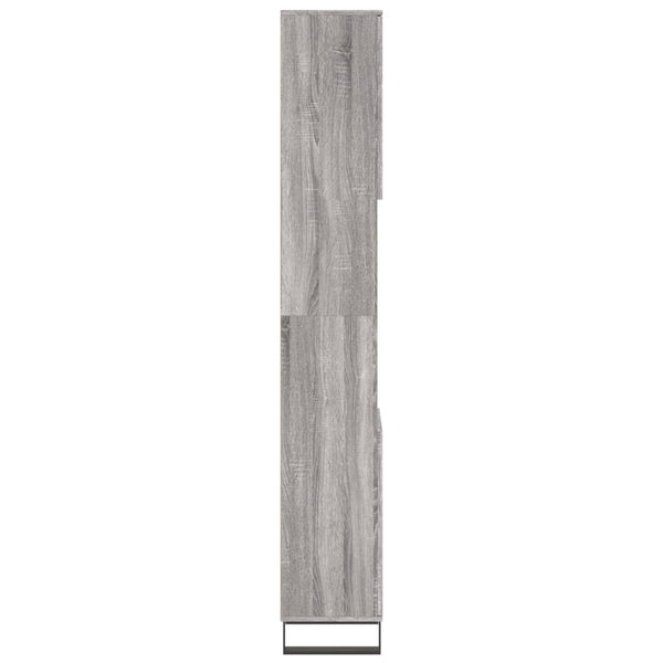 Badschrank Grau Sonoma 30x30x190 cm