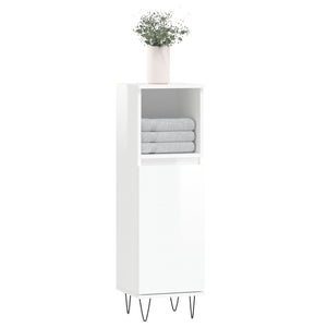 Hochglanz Weißer Badschrank 30x30x100cm