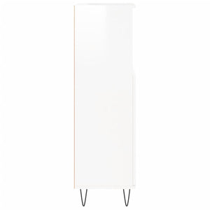 Hochglanz Weißer Badschrank 30x30x100cm