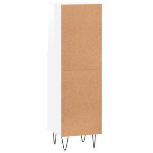 Hochglanz Weißer Badschrank 30x30x100cm