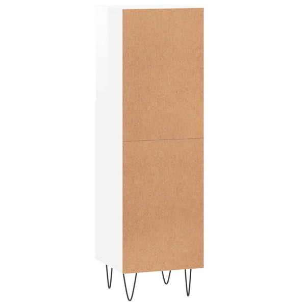 Hochglanz Weißer Badschrank 30x30x100cm
