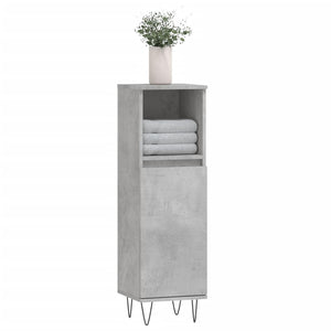 Betongrauer Badschrank 30x30x100 cm