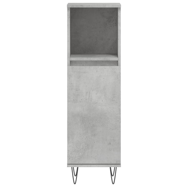 Betongrauer Badschrank 30x30x100 cm