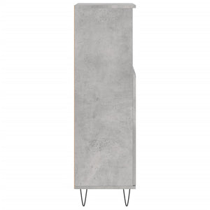 Betongrauer Badschrank 30x30x100 cm