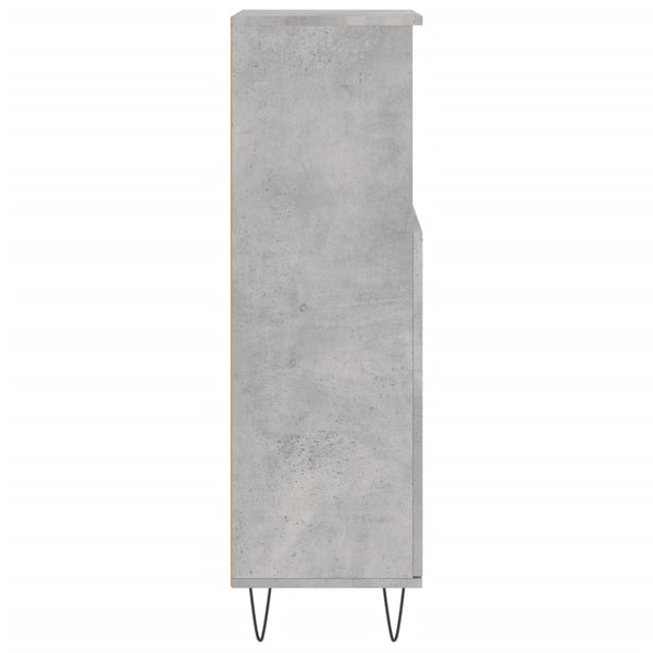 Betongrauer Badschrank 30x30x100 cm