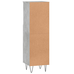 Betongrauer Badschrank 30x30x100 cm