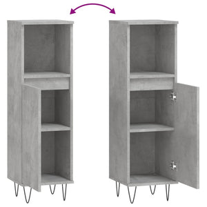 Betongrauer Badschrank 30x30x100 cm