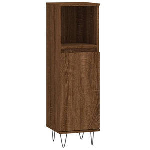 Badschrank Braun Eichenoptik 30x100cm