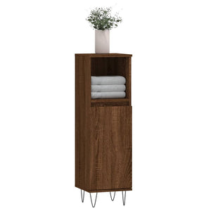 Badschrank Braun Eichenoptik 30x100cm