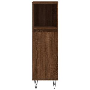 Badschrank Braun Eichenoptik 30x100cm
