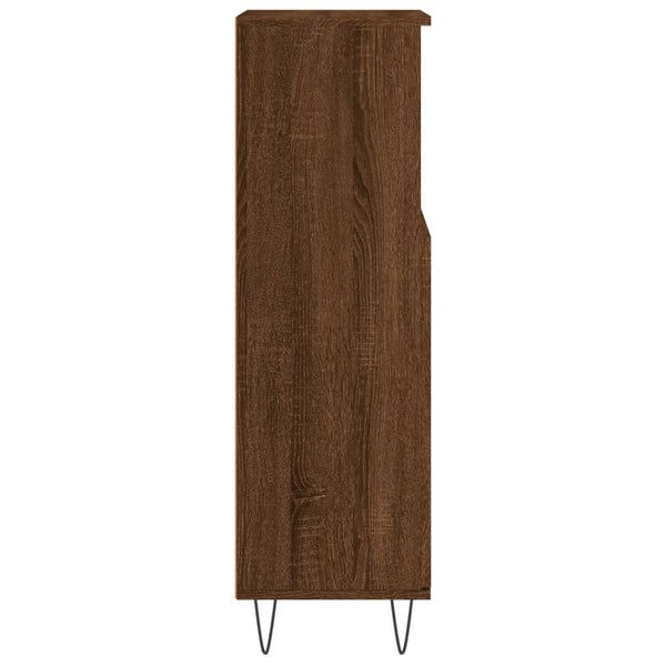 Badschrank Braun Eichenoptik 30x100cm