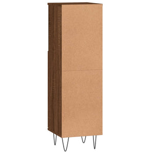 Badschrank Braun Eichenoptik 30x100cm