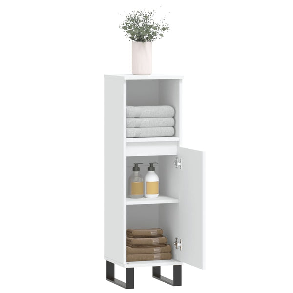 Weißer Badschrank 30x30x100cm