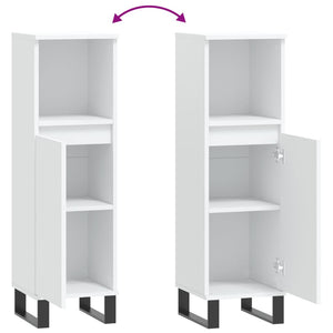 Weißer Badschrank 30x30x100cm