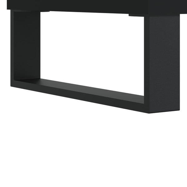 Schwarzer Badschrank 30x30x100 cm