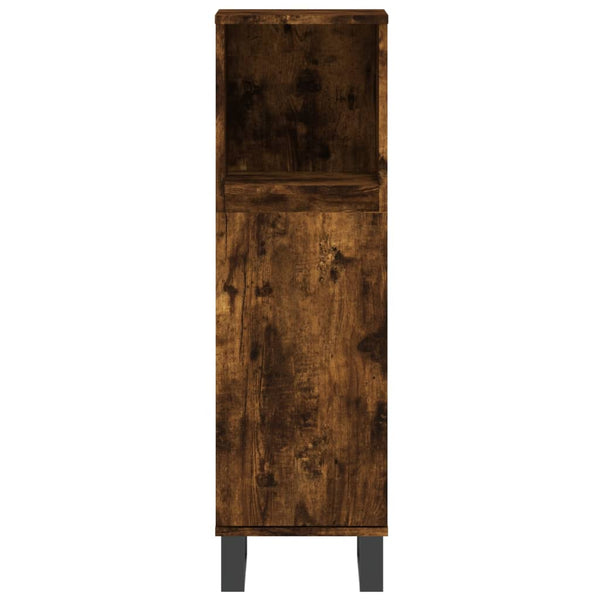 Badschrank Räuchereiche 30x30x100 cm
