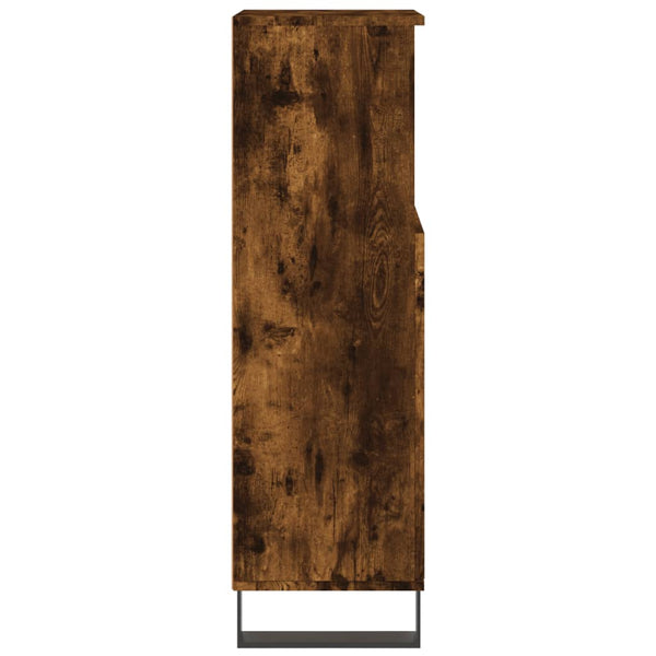 Badschrank Räuchereiche 30x30x100 cm