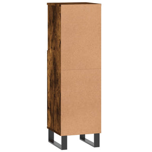 Badschrank Räuchereiche 30x30x100 cm