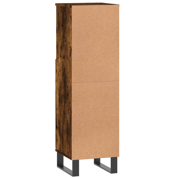 Badschrank Räuchereiche 30x30x100 cm