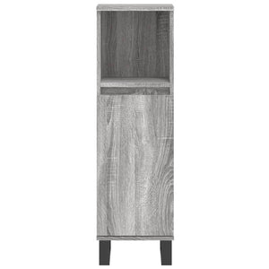 Badschrank Grau Sonoma 30x30x100 cm