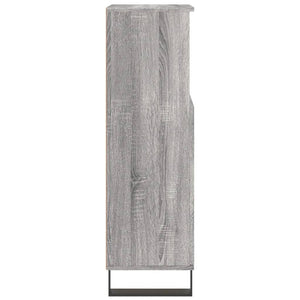 Badschrank Grau Sonoma 30x30x100 cm