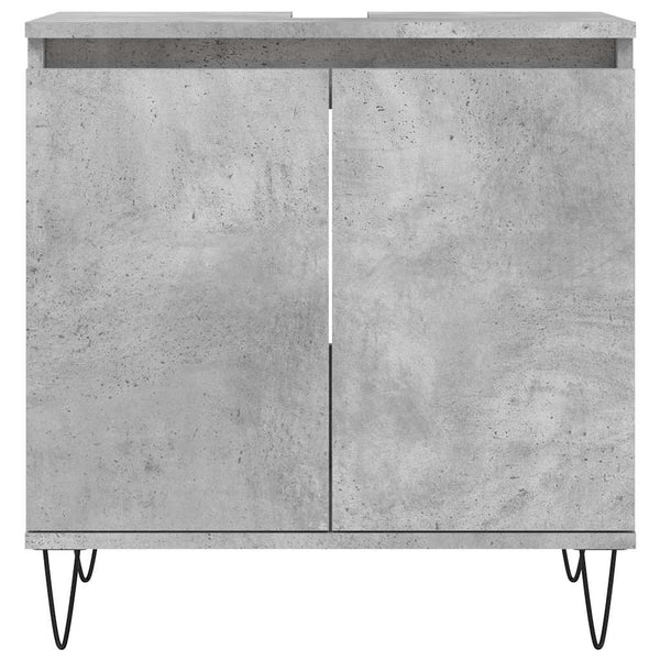 Betongrauer Badschrank, 58x33x60 cm