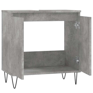 Betongrauer Badschrank, 58x33x60 cm