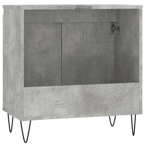 Betongrauer Badschrank, 58x33x60 cm