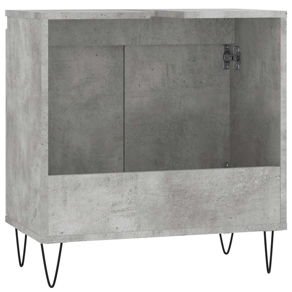 Betongrauer Badschrank, 58x33x60 cm