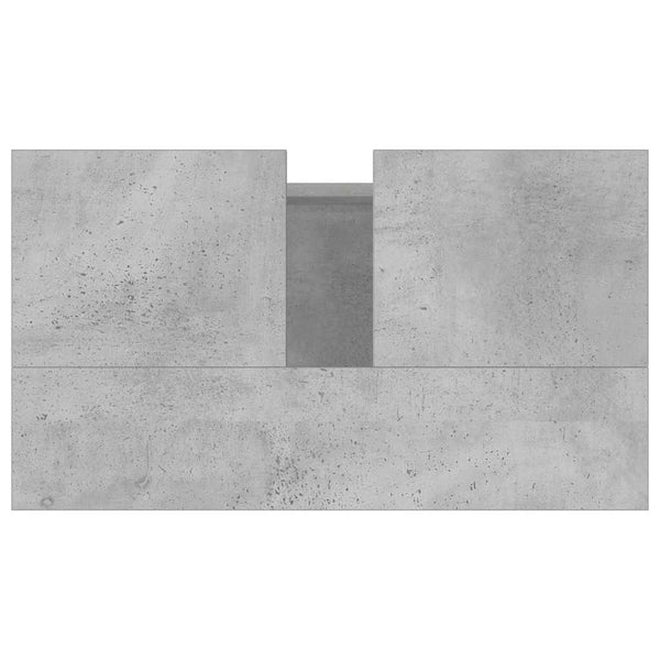 Betongrauer Badschrank, 58x33x60 cm