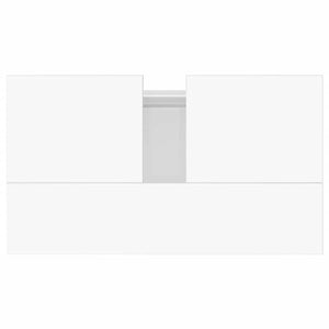 Hochglanz Badschrank Weiß 58x33x60cm