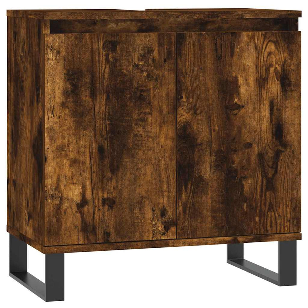 Badschrank Räuchereiche 58x33x60 cm