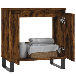 Badschrank Räuchereiche 58x33x60 cm