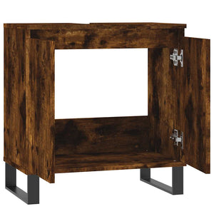 Badschrank Räuchereiche 58x33x60 cm
