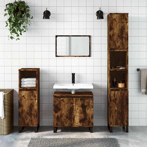 Badschrank Räuchereiche 58x33x60 cm
