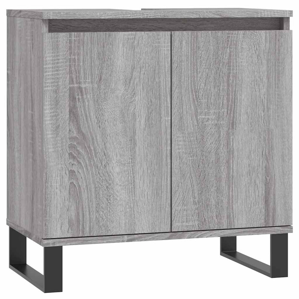 Badschrank Grau Sonoma 58x33x60 cm