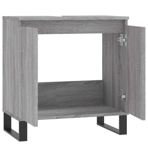 Badschrank Grau Sonoma 58x33x60 cm