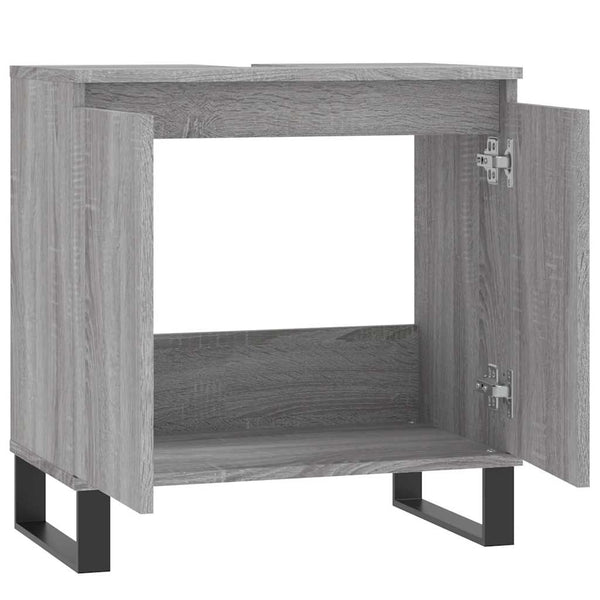 Badschrank Grau Sonoma 58x33x60 cm