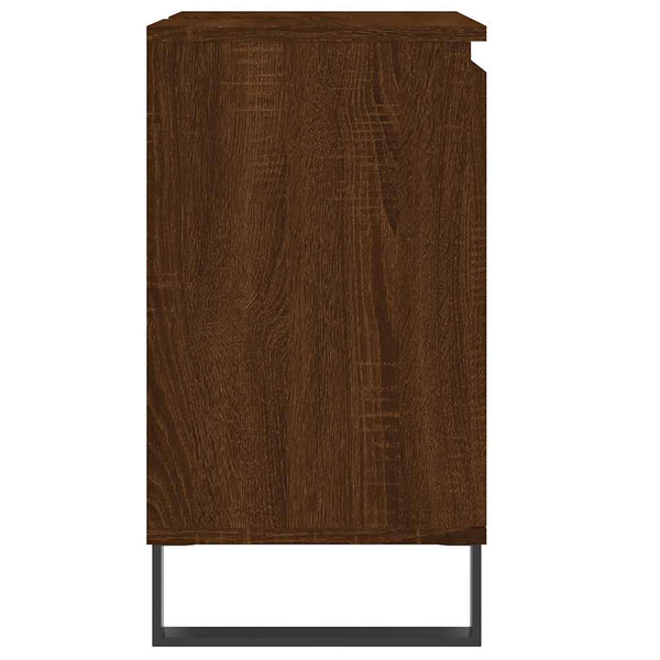 Badschrank Braun Eichen-Optik 58x33x60 cm