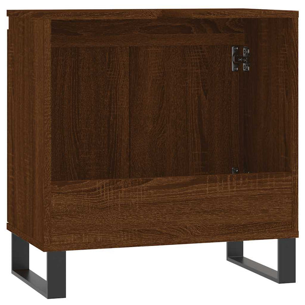 Badschrank Braun Eichen-Optik 58x33x60 cm