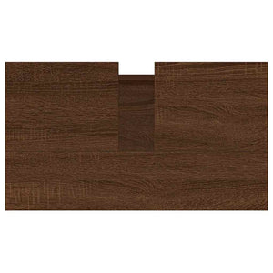 Badschrank Braun Eichen-Optik 58x33x60 cm