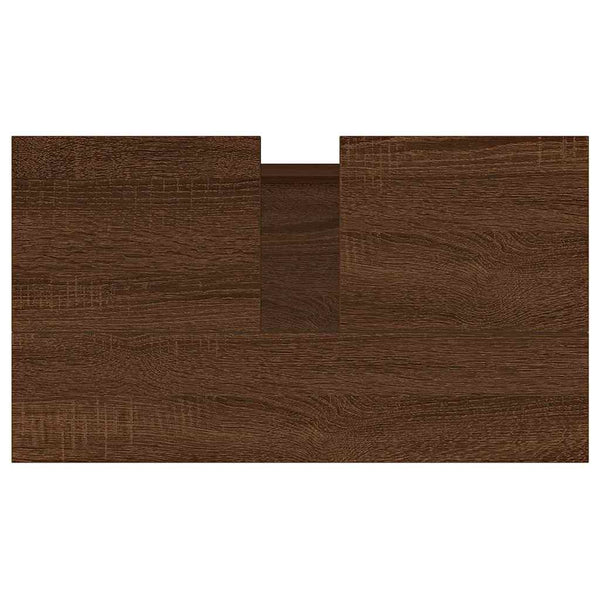 Badschrank Braun Eichen-Optik 58x33x60 cm