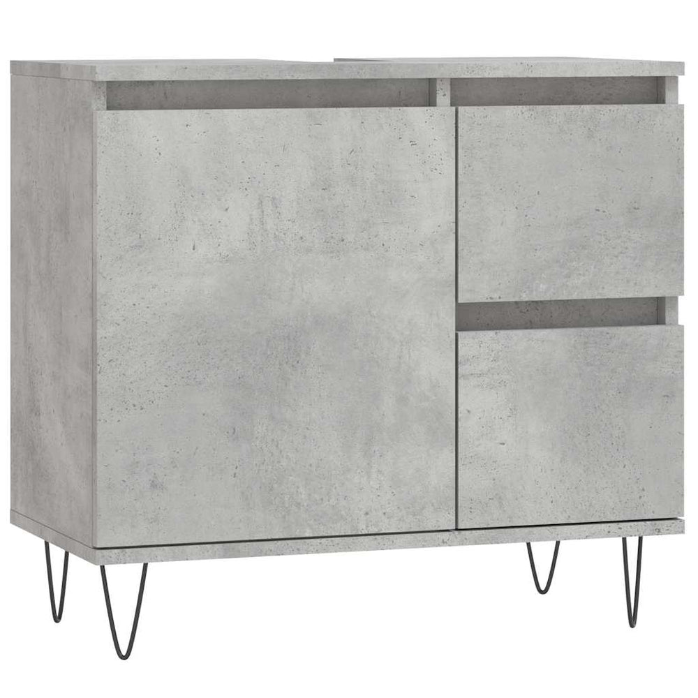 Badschrank Betongrau 65x60 cm