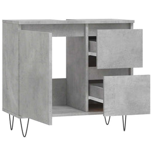 Badschrank Betongrau 65x60 cm
