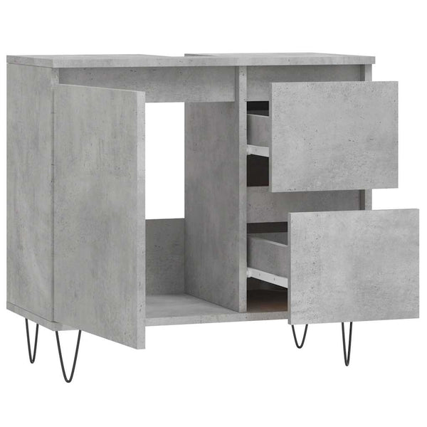 Badschrank Betongrau 65x60 cm